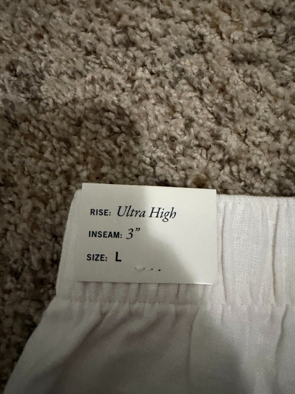 NWT Abercrombie & Fitch Ultra High Rise Linen Blend Pull On Shorts - Picture 3 of 5